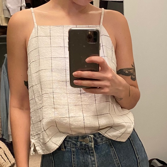 Oak and Fort Linen tank top small - Picture 3 of 5